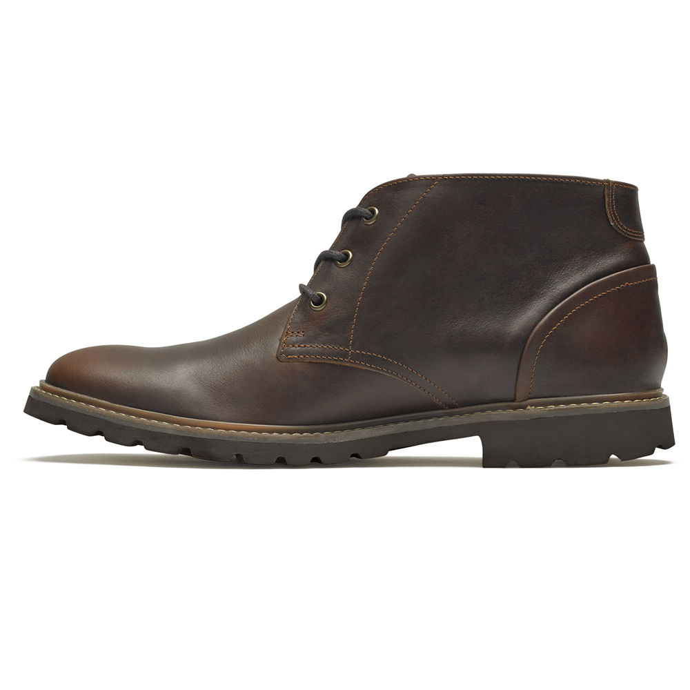 Rockport Boots For Mens Brown - Sharp & Ready Chukka - NT0842739